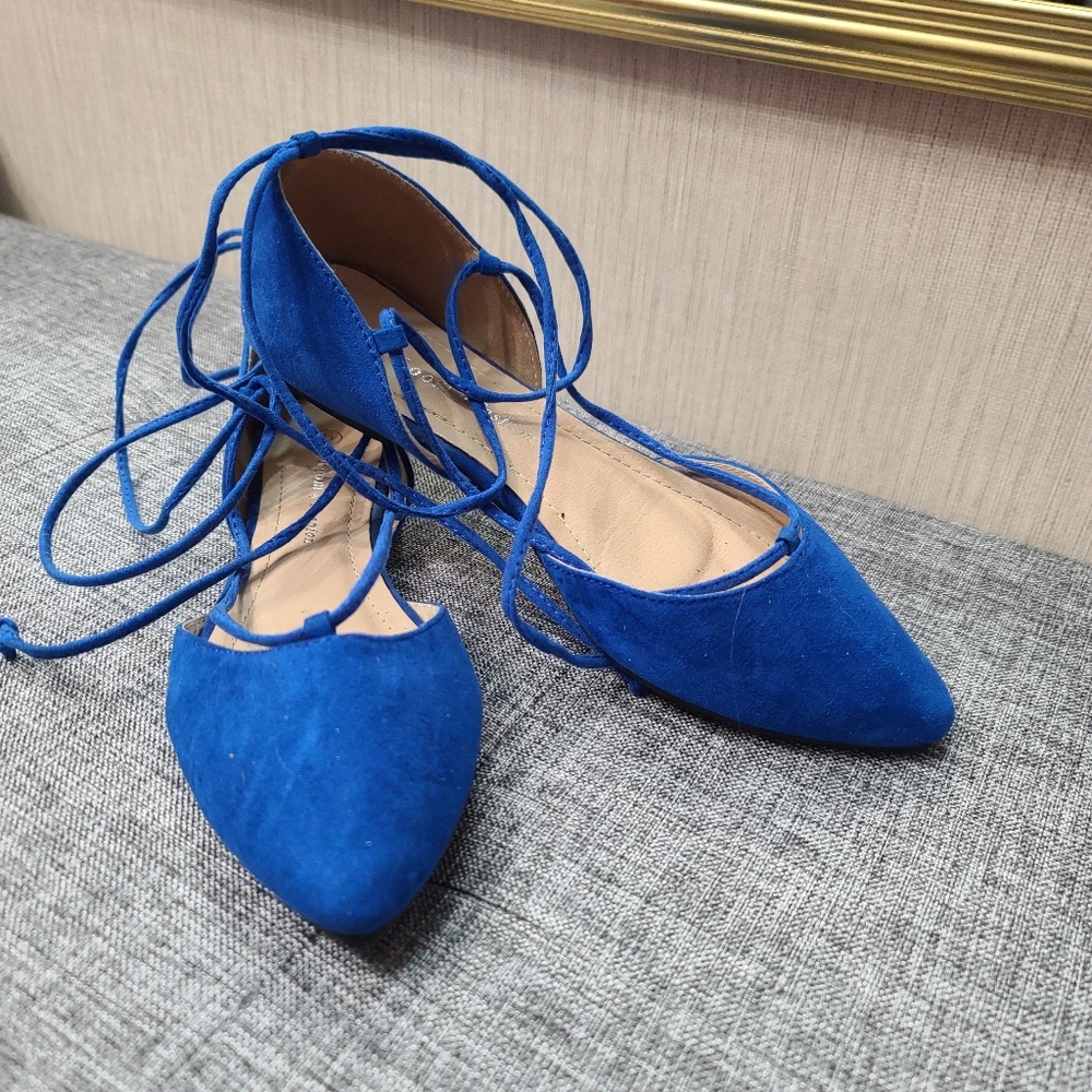 Blue flats